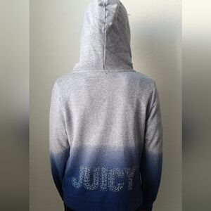Juicy Couture Ombre Gray and Blue Hoodie
